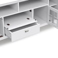 thumbnail image 3 of Simpli Home Artisan 72 inch Wide Solid Wood TV Stand in White For TVs up to 80 inches, 3 of 13
