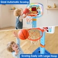 thumbnail image 4 of Aro de baloncesto ajustable para niños pequeños LACCHOUFEE con marcador LED, 4 of 8