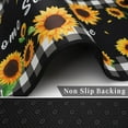 thumbnail image 4 of Sunflower Kitchen Rugs and Mats Non Skid Washable, Yellow Sunflower Kitchen Sink Mat Rug Floor Mat, Sunflower Kitchen Decor and Accessories Home Decor, Kitchen Mat Set of 2 (Sunflower, Plaid, 4 of 6