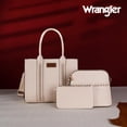 thumbnail image 2 of Bolso de mano Wrangler WG3-8321BG para mujer, color beige, con juego de 3 piezas, 2 of 6