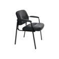 thumbnail image 4 of Essentials by OFM ESS-9010 - Chair - executive - armrests - SofThread leather - black, 4 of 15