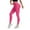 Hot Pink, variant on oqasdz Leggings for Women High Waist Tummy Control Tights Quick Drying Running Sports Yoga Pants L