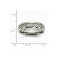 thumbnail image 6 of Titanium Polished Grey Carbon Fiber Inlay 6mm Band Size: 10; for Adults and Teens; for Women and Men, 6 of 6