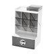 thumbnail image 5 of Organizador de almacenamiento de inserción oblicua, soporte de escritorio para lápices, pinceles de maquillaje En blanco y negro, 5 of 9