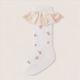 thumbnail image 2 of Ruffle Crew Socks,Cute Floral Frilly Socks Girls,Casual Turn Cuff Soft Crew Socks for Baby to Toddler Girls 0-12 Months 1T 2T 3T 4T 5T Kids, 2 of 9