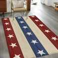 thumbnail image 3 of 4th of July Area Rugs 3x5 for Living Room, Blue Red Star Striped Independence Day Non Slip Washable Rug Runner, Low Pile Indoor Floor Carpet Mat Bathroom Rugs for Bedroom, Kids Room, 3 of 9