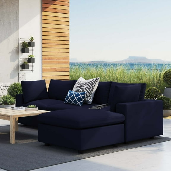 Commix 4-Piece Sunbrella Outdoor Patio Sectional Sofa-EEI-5581