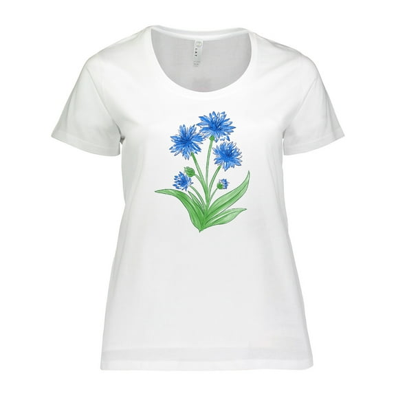 Inktastic Cornflower Women's Plus Size T-Shirt