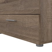 Tvilum Loft 8 Drawer Double Dresser for Adults, Truffle