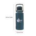 thumbnail image 5 of 1500ml Vacuum Water Bottle Leak Proof Large Capacity Double Walled Stainless Steel Insulated Sports Cup for Camping Green, 5 of 5