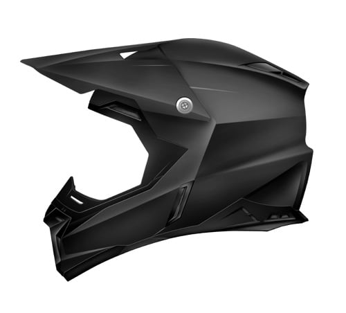 matte black mx helmet