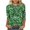 Green, variant on Women's Long Sleeve Glitter Tops Crewneck Pullover Sweater Basic Casual Solid Color Tunic Tops Black XL