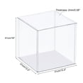 thumbnail image 2 of Uxcell Display Case Acrylic Box Assemble Dustproof Box Showcase for Collectibles, Craft 11.8x11.8x15.7inch, 2 of 6