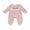 Pink, variant on Infant Baby Girl Halloween Fall Romper 0 3 6 12 18 Months Pumpkin Embroidered Doll Collar Jumpsuit