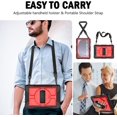 thumbnail image 6 of BMOUO Case for Samsung Galaxy Tab A11 Plus 11" 2026 / A9 Plus 11 Inch 2024,Protective Case Cover with 360° Rotating Stand and Hand / Shoulder Strap for Tab A11+ / A9+ Inch , Black+Red, 6 of 7