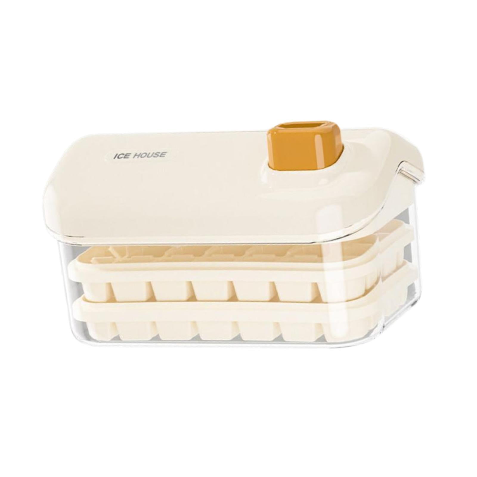 TISHITA Model Moulds Save Space Push Down Nonslip Ice Ball Maker Moulds Ice Box Container for Chocolate Freezer