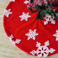 thumbnail image 1 of Estera redonda del árbol de navidad del copo de nieve de la falda del árbol de navidad para la decoración del día de fiesta JAMW Sencillez, 1 of 4