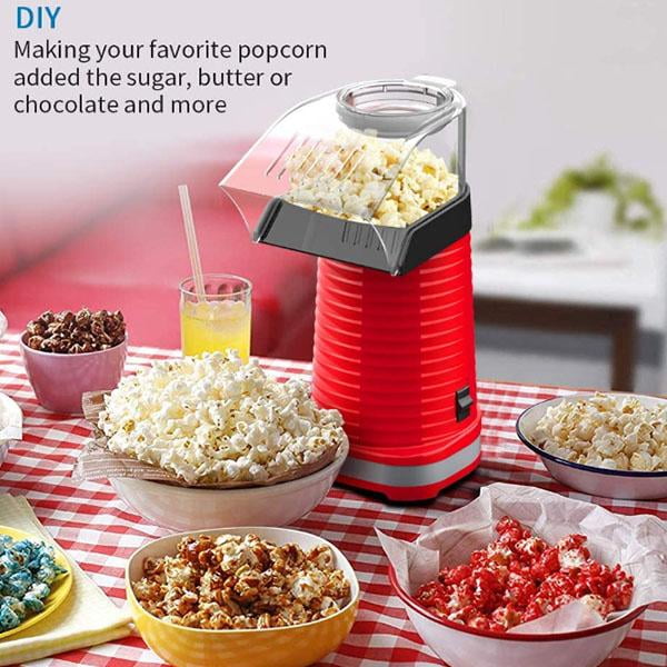 VALINK DIY Electric Hot Air Popcorn Popper Maker for Home Party Kids High Efficiency