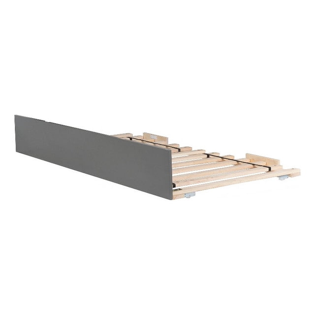 AFI Urban Twin Size Mid-Century Solid Wood Panel Trundle in Gray