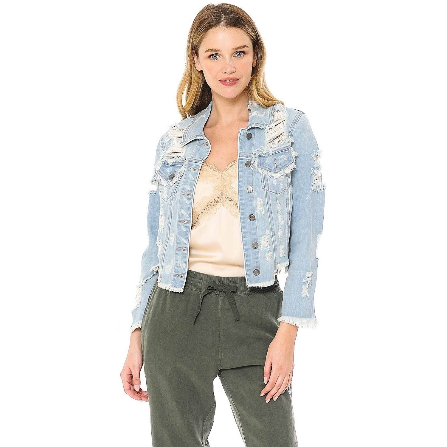 Frayed Jean Jacket | Walmart 
