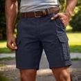 thumbnail image 2 of Cargo Shorts for Men Summer Workout Hiking Shorts Elastic Baggy Golf Fishing Casual Outdoor Work Short, 3XL, 2 of 9