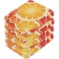 thumbnail image 4 of GZHJMY 12x12Inx4 Sets Reusable Soft Face Towel,Kitchen Hand Towel Bathroom Absorbent Towel,Gym Hotel Spa-Lemon Grapefruit, 4 of 7