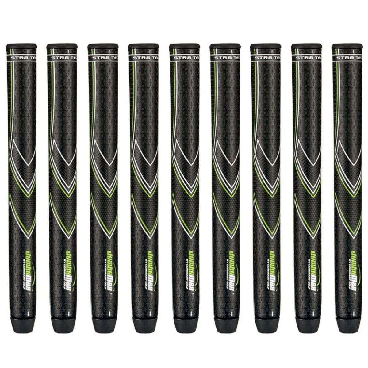 Buy JumboMax STR8 TECH NonTaper Tour Series Medium 516 9 piece Golf Grip Bundle Online in