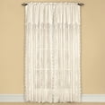 thumbnail image 2 of Collections Etc Carly Sheer Floral Lace Design Curtain Panel and Valance, 2 of 3
