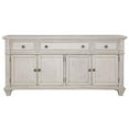 thumbnail image 4 of Bowery Hill Modern Farmhouse Off White Vintage Style 72" Wood TV Console, 4 of 8
