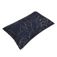 thumbnail image 3 of Balery Copper-Gold Gloss Outline Navy Dark Blue Bedding Queen Pillow Cases - Envelope Closure - Soft Brushed Microfiber Fabric - Shrinkage and Fade Resistant Pillow Cases-16"x24", 3 of 9