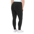 thumbnail image 2 of Mondetta Women's High Rise Ribbed Panel Legging, Black, Size S, 2 of 4