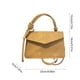 thumbnail image 3 of PU Leather Shoulder Bag | Fashion Handbag Messenger Tote | Adjustable Strap Crossbody | Casual Business Purse for Women | 9.06x5.51x1.97in | 1Pc | Black White Coffee Khaki Blue, 3 of 6