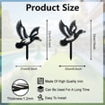 thumbnail image 5 of 2Pcs Duck Metal Decorative Garden Stakes Funny Flying Wild Duck Metal Silhouette Statues Animal Garden Ornament Gifts Black Yard Art, 5 of 7