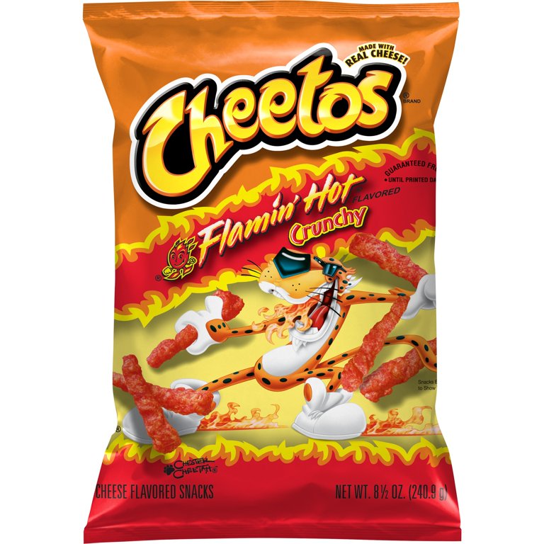 Cheetos Crunchy XXTRA FLAMIN' HOT Cheese Snack Chips 8.5 Oz (4 Bags) 2023+