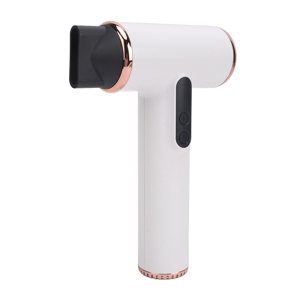 Small Cordless Hair Dryer, Safe 3 Speeds Compact Hair Blow Dryer USB Rechargeable Portable High Power 15000mAh with Digital Screen for Dorm