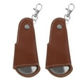 thumbnail image 4 of YEAHIBABY 2Pcs Compact Foldable Shoe Horn Keychain Travel Use Stainless Steel Light Brown, 4 of 6