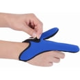 thumbnail image 3 of Anti Slip Finger Glove for Men Women Unisex Elastic Band Fishing Finger Gloves Protector for Outdoor Fishing Fit Right Hand(Blue), 3 of 7