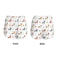 thumbnail image 3 of Gukieu winter Snowflake Dachshund Print Women's Sports Shorts with Drawstring Elastic Waistband for Running, Yoga, Fitness-X-Large, 3 of 7