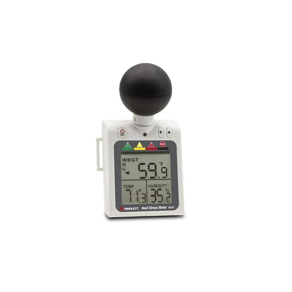 Triplett Heat Index Meter,Wet Bulb Globe,Plastic HS10