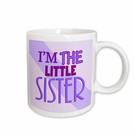 

3dRose Im the Little Sister Purple Ceramic Mug 15-ounce