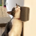 thumbnail image 4 of LQQBOX 2 Pack Self Grooming Cat Brush - Wall Corner Scratcher with Massage Combs for Long and Short Fur Cats, Kittens (Grey), 4 of 7
