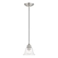 thumbnail image 2 of 46480-91 Livex Lighting Moreland - 1 Light Pendant In Transitional Style-12.5 Inches Tall and 6.25 Inches Wide-Brushed Nickel Finish    -Traditional, 2 of 9