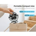 thumbnail image 4 of USB Personal Clip on Fan 5000mAh Battery Operated 6in, Type C, 3 Speed, 720° Adjustment, Portable Fan for Table, Bedroom, Desk, Dormitory, Camping, Stroller,  Cart, 4 of 7