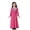 hwj# Hot Pink535, variant on Huowey Girls Elegant Dresses 3/4 Sleeve Round Neck Maxi Dress For Teen Girls High Waist Casual Party Wear Comfortable Dailywear,Pink,3-4 Years