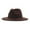 Coffee, variant on Fgnfyis Womens Classic Wide Floppy Panama Hat Belt Buckle Wool Fedora Hat Baseball Caps Dark Gray