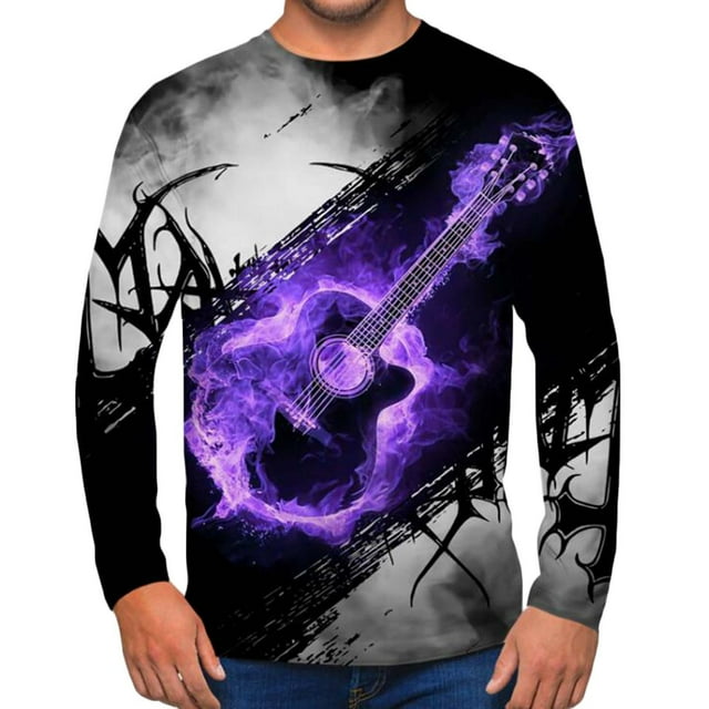 DPTALR Men Casual Round Neck Short Sleeve Pullover Printed Realistic Print T-Shirt