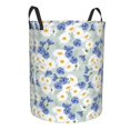 thumbnail image 2 of Xecao Daisies Flowers Print Laundry Hamper Basket,designed for Blanket Storage and Nursery Clothes in the Bedroom, 2 of 8
