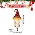 thumbnail image 2 of Lighted Santa Hat Hanging Chandelier, 15.75" Plush Red Hat Holiday Light, Hat Hanging Decor with Glowing Tassels, Lightweight Festive Light for Indoor Outdoor, Front Porch Mantel Lighted Ornament,C, 2 of 6
