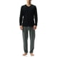 thumbnail image 1 of Conjunto de pijama de manga larga para hombre con parte superior e inferior de jersey de algodón para hombre Xemadio CJWUS-2710, 1 of 4
