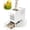 White, variant on Bird Seed Shell Separator,Bird Feeder Cleaner with Dual Bins | Electric Automatic Bird Seed Husks Separator Tool with Front and Rear Trays for Parrot, Cockatiel, Parakeet Food